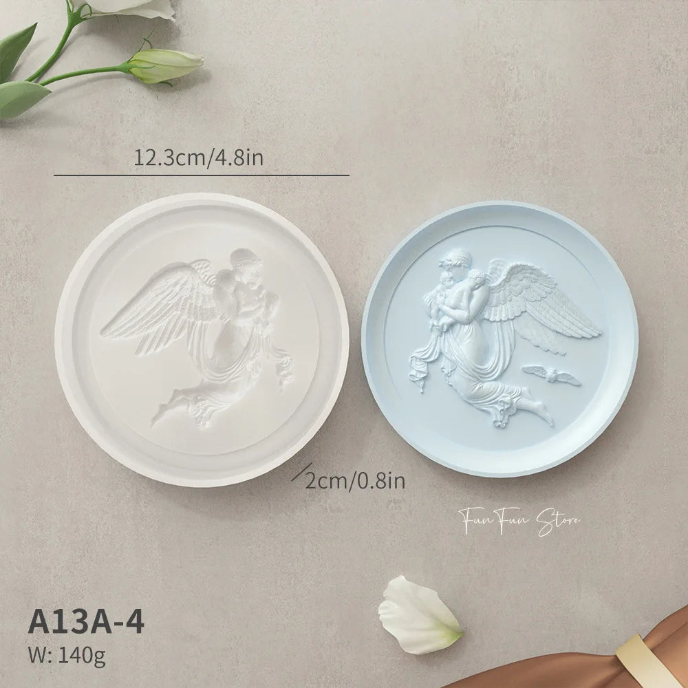 NA020MS- Bandeja Relevo Anjo Silicone Molde (Cópia)