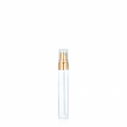 Frasco Vidro Transparente 5 mL- Set 10 unidades + Tampa Prata/ Dourada/ Transparente