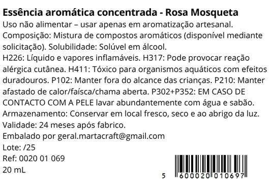 Essência aromática concentrada - Rosa Mosqueta