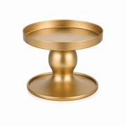 Suporte para Velas Dupla Face em Metal Dourado (Latão)