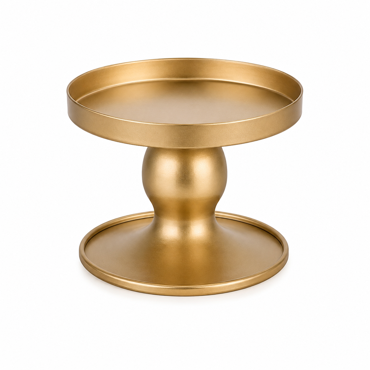 Suporte para Velas Dupla Face em Metal Dourado (Latão)