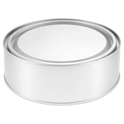 Lata de Metal Redonda Baixa Vazia  com tampa de pressão - 180 ml / 300 ml / 600 ml