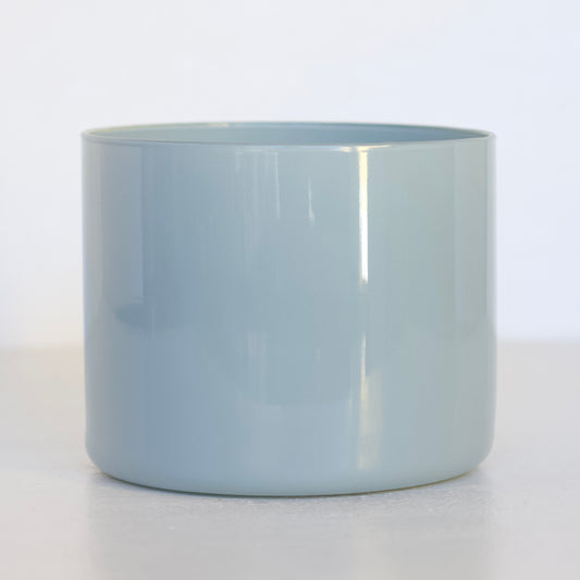 | Pote de Vidro Boca Larga 80*100mm Azul