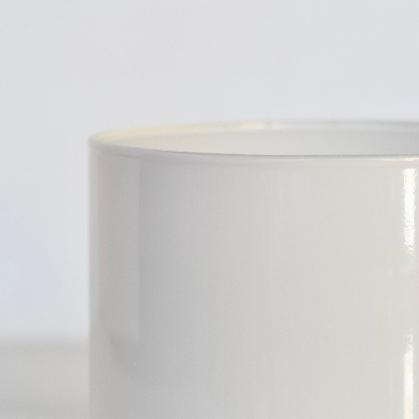 | Pote de Vidro Boca Larga 100*80mm Branco