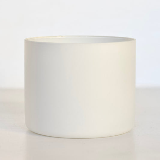 | Pote de Vidro Boca Larga 80*100mm Branco