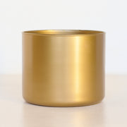| Pote de Vidro Largo Dourado 100*80mmm
