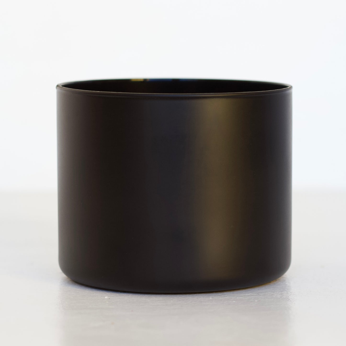 | Pote de Vidro Boca Larga 100*80mm Preto