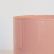 | Pote de Vidro Boca Larga 100*80mm Rosa