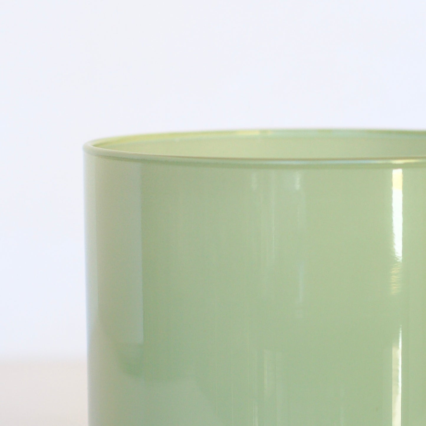| Pote de Vidro Boca Larga 100*80mm Verde Brilhante