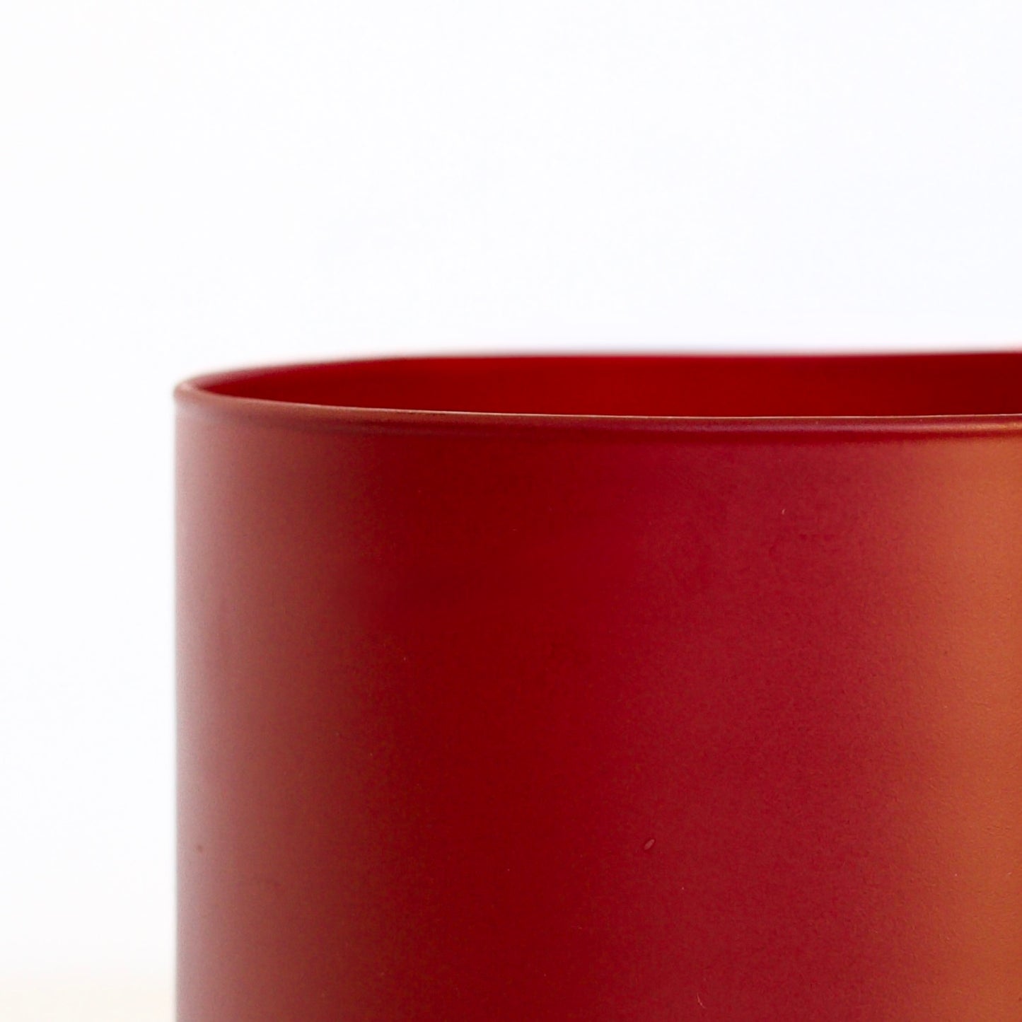 | Pote de Vidro Largo Vermelho 100*80mm