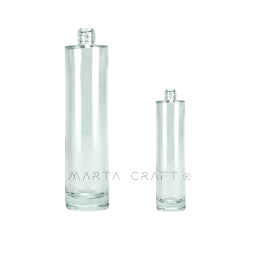 Frasco Vidro Transparente Perfume 30mL/ 100mL - Redondo