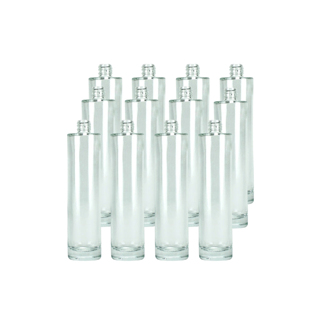 Frasco Vidro Transparente Perfume 30mL/ 100mL - Redondo