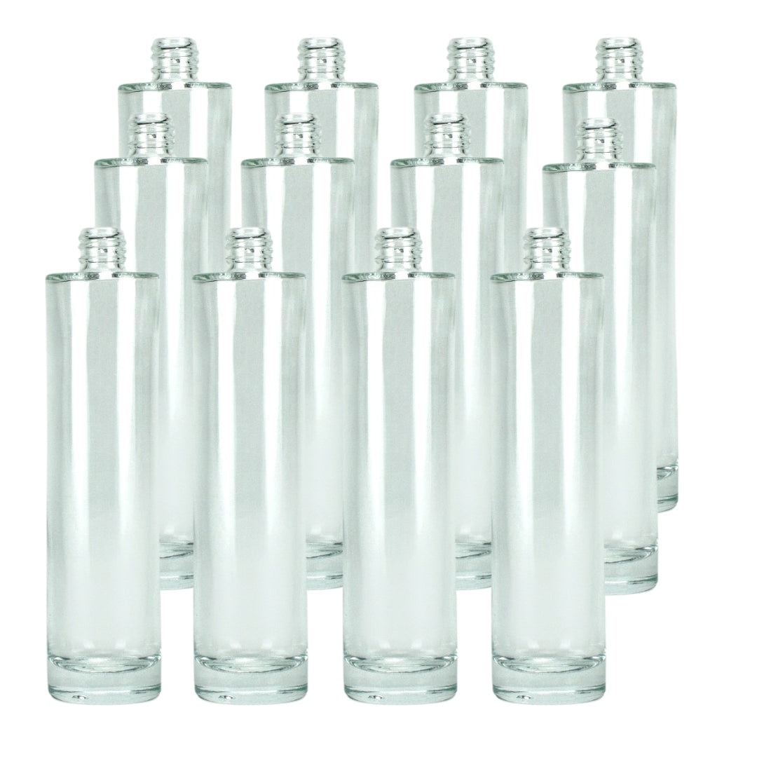 Frasco Vidro Transparente Perfume 30mL/ 100mL - Redondo