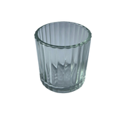 Copo Vidro Transparente Listado - 200 ml
