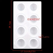 V034MS-  Molde Silicone Forma Redonda de Mousse