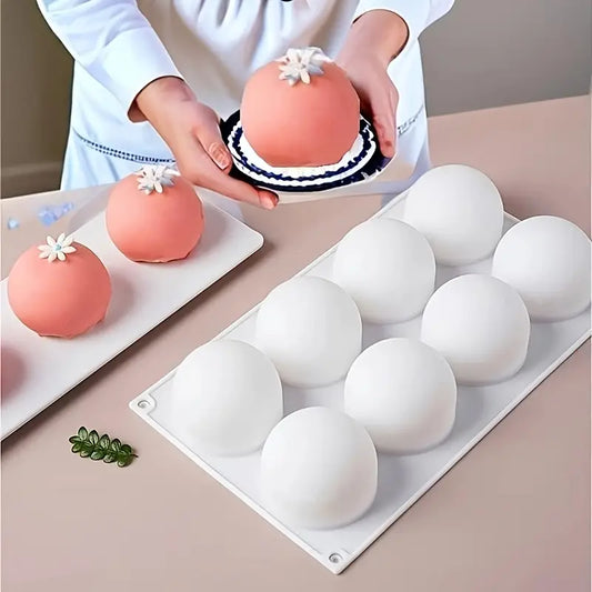 V034MS-  Molde Silicone Forma Redonda de Mousse