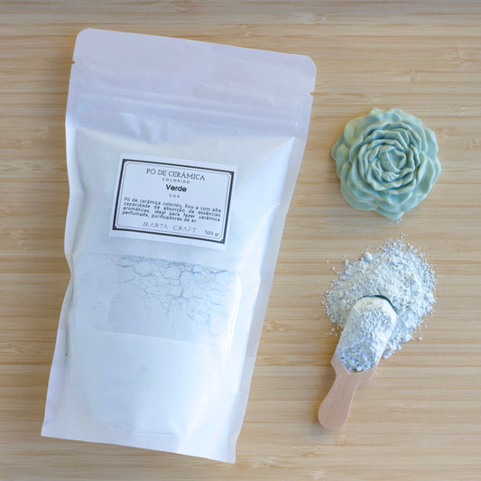 Pó Cerâmico Colorido - COR- Verde - 500g /2.5 kg - MARTA CRAFT