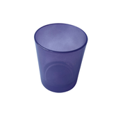 Copo Vidro Violeta Brilhante Translúcido C/Fundo Alto - 220 ml