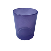 Copo Vidro Violeta Brilhante Translúcido C/Fundo Alto - 220 ml