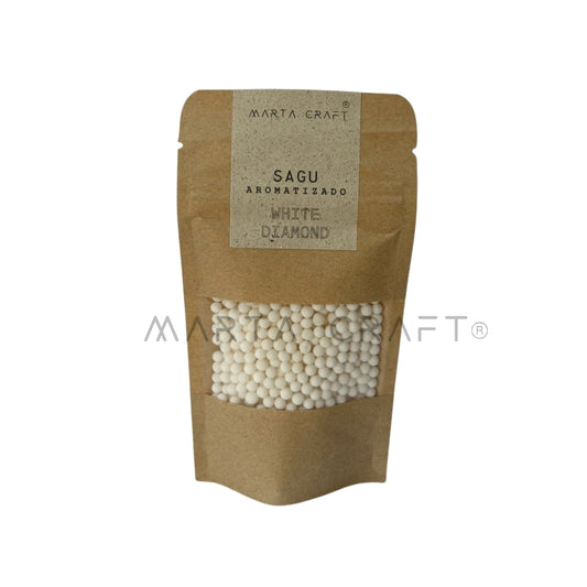 Sagu Aromatizado Colorido Para Sachê | White Diamond
