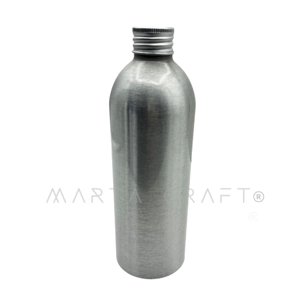 Frasco Garrafa Alumínio 500 mL C/ Tampa Alumínio Boca 28