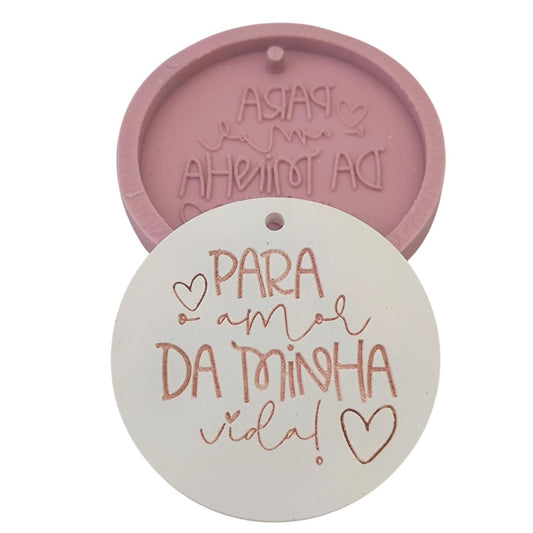 MF024MS - Molde em silicone – Para o amor da minha vida