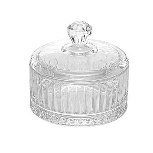 Bomboneira Vidro Transparente 9cm Ø6.5 cm