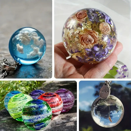 EP010MS -Conjunto de 8 Moldes de Silicone em Forma de Bola