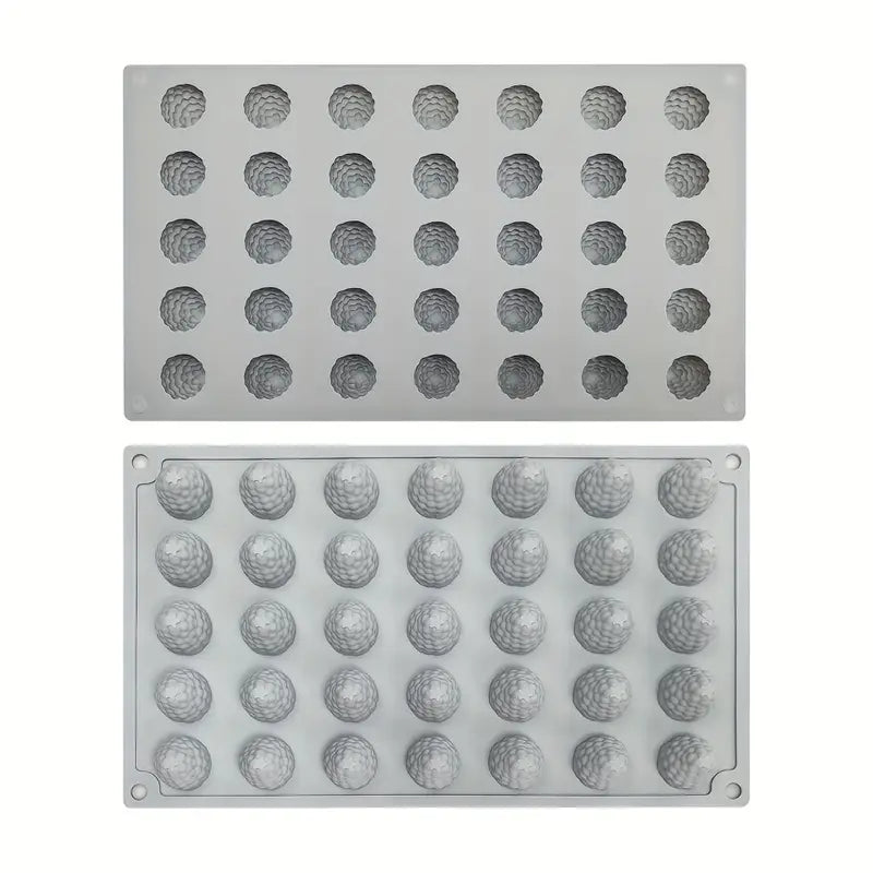 FC080MS - Molde de silicone para mini morangos com 35 cavidades