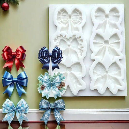 D070MS - Molde em silicone - 6 laços