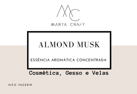 RV Essência aromática concentrada  para Velas e Sabonetes e Gesso -  ALMOND MUSK