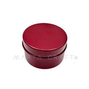 Lata para Vela Redonda 100ml vermelha