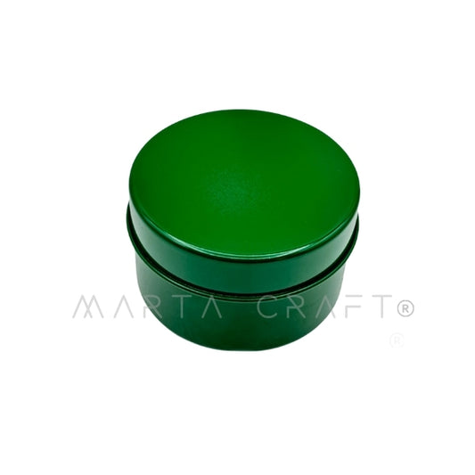 Lata para Vela Redonda 100ml verde