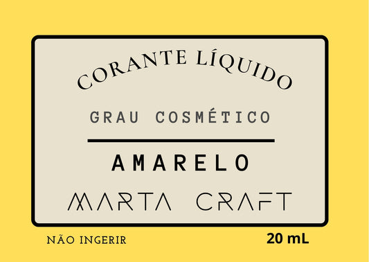 CORANTE LIQUIDO CONCENTRADO| GRAU COSMÉTICO | 20 mL