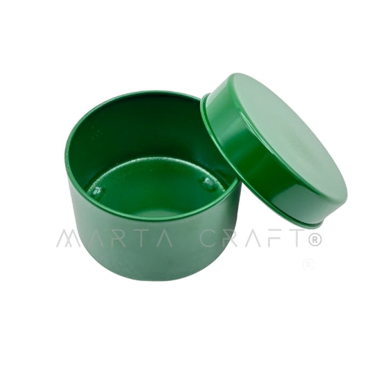 Lata para Vela Redonda 100ml verde