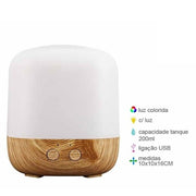 Ambientador / Difusor Elétrico USB 200ml- Aroma Diffuser- USB 200ml