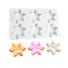 FC077MS - molde 6 cavidades Forma de Flocos de Neve