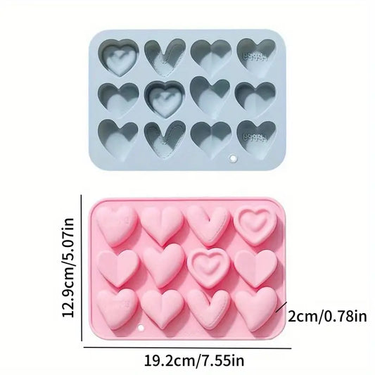 FC047MS -Molde de 12 Cavidades Coração