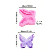 AN007MS-  Molde de Silicone  Borboleta
