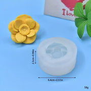 F028MS-  Flor hibisco  Molde de Silicone