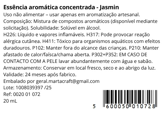 Essência aromática concentrada - Jasmin