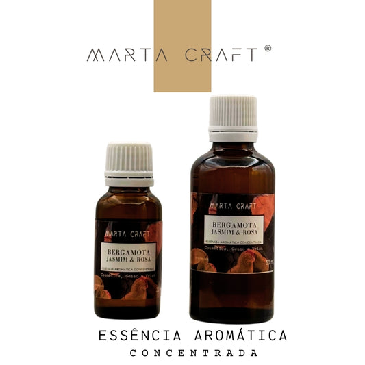 Essência aromática concentrada  para Velas e Sabonetes e Gesso - Bergamota Jasmim & Rosa