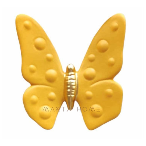 Borboleta em Cerâmica Bolinhas de Cores Variadas - Média