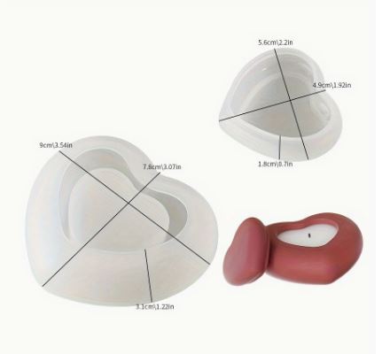 BP060MS - Molde EPoxi Caixa de armazenamento Coração