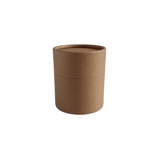 Embalagem tubo de papelão - 66*76 mm (170 ml) - Preto/ Branco/Marrom Kraft (fosco)