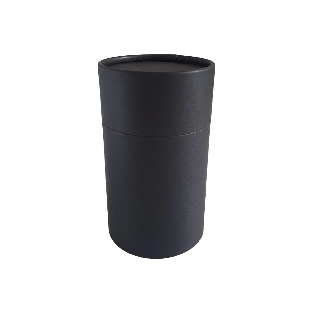 Embalagem tubo de papelão -  66*129 mm  (340 ml) - Preto/ Branco/Marrom Kraft (fosco)