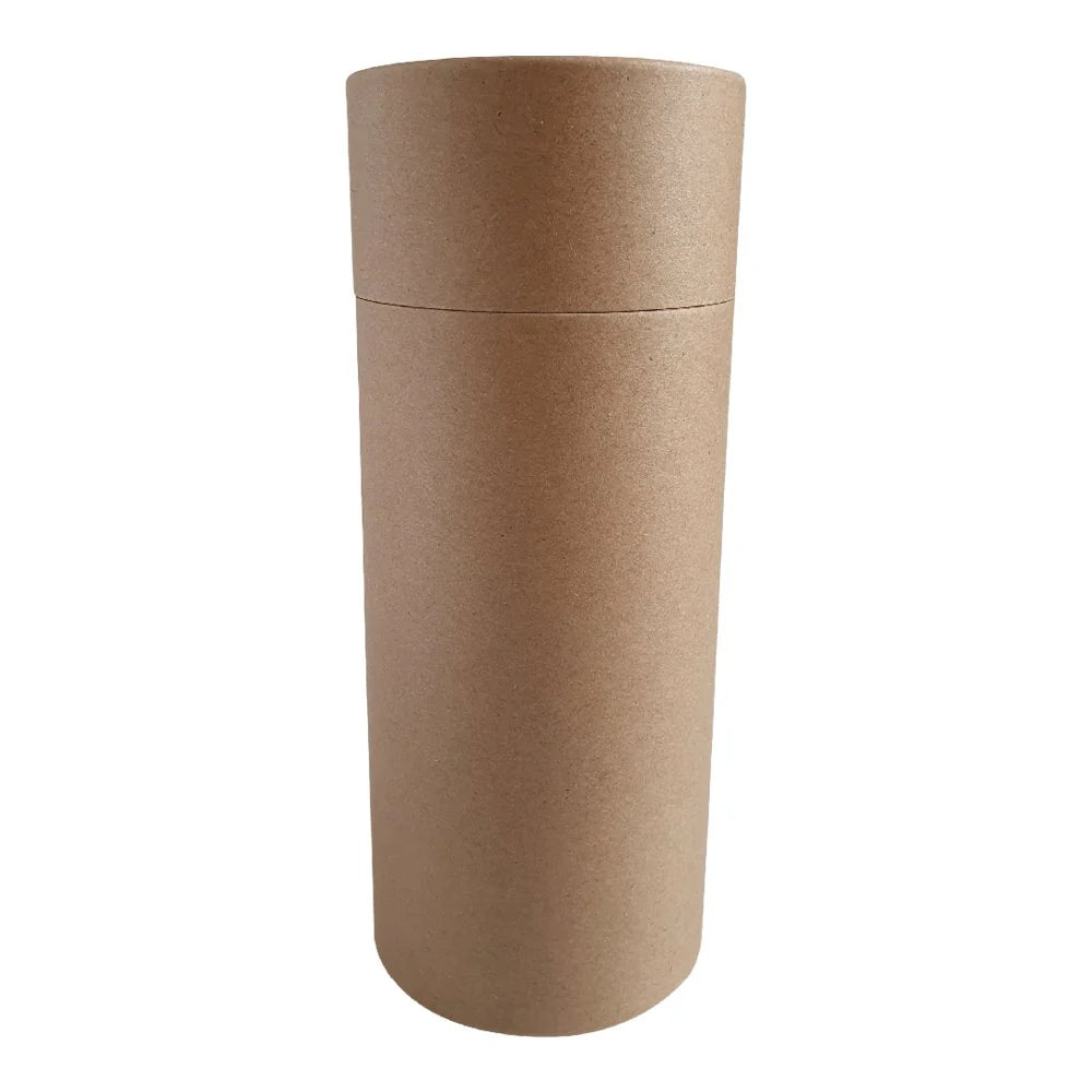 Embalagem tubo de papelão -  86x186 mm  (900 ml) - Preto/ Branco/Marrom Kraft (fosco)