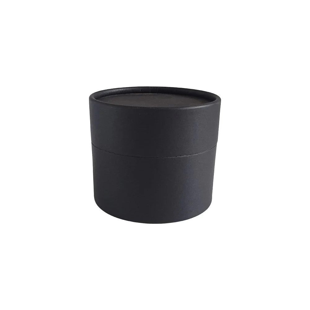 Embalagem tubo de papelão -  86x76 mm  (300 ml) - Preto/ Branco/Marrom Kraft (fosco)