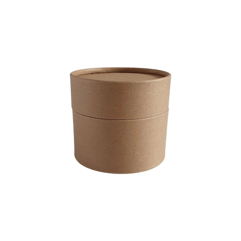 Embalagem tubo de papelão -  86x76 mm  (300 ml) - Preto/ Branco/Marrom Kraft (fosco)