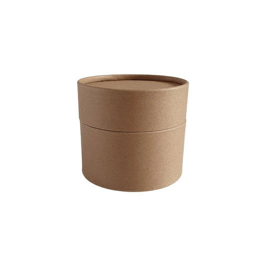 Embalagem tubo de papelão - 86x76 mm (300 ml) - Preto/ Branco/Marrom Kraft (fosco)